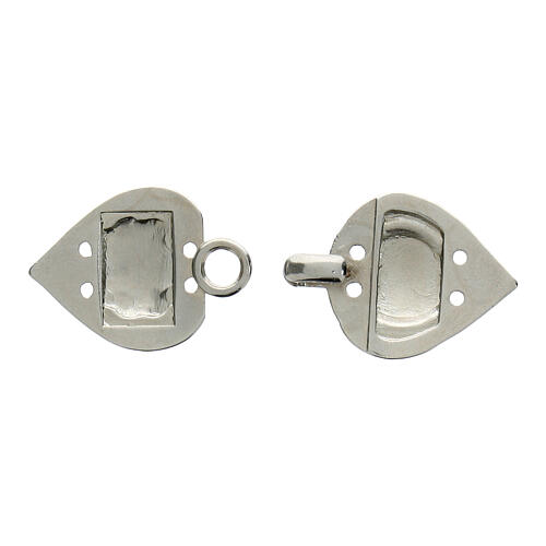 Silver-plated cope clasp without chain, nickel free 2
