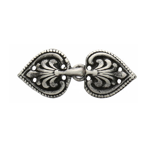 Old silver cope clasp without chain, nickel free 1