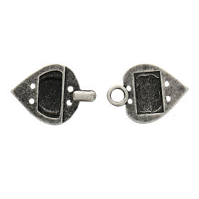 Nickel-free pike cope clasp in antique silver color
