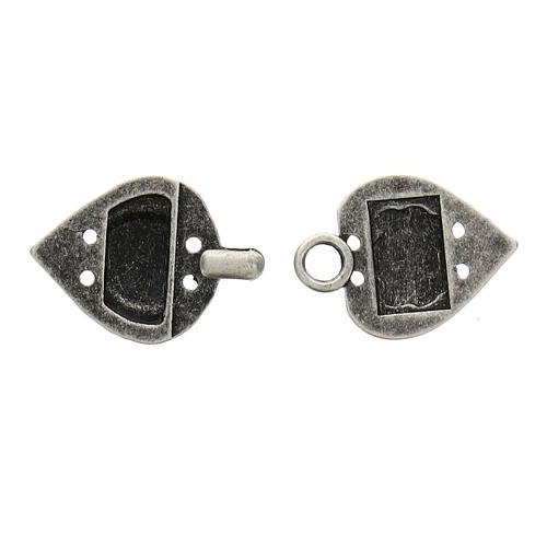 Nickel-free pike cope clasp in antique silver color 2