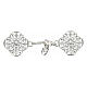 Nickel-free cope clasp silver-plated rosette chain s1