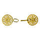 Nickel-free floral metal golden cope clasp s2