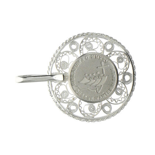 Cope clasps of 2025 Jubilee, 925 silver filigree, simple logo 2