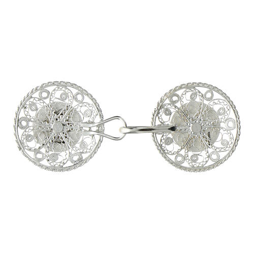 Cope clasps of 2025 Jubilee, 925 silver filigree, simple logo 3