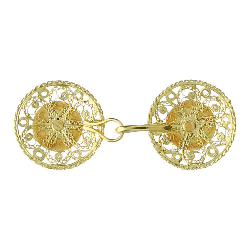 Cope clasps of 2025 Jubilee, gold plated 925 silver filigree, simple logo 3