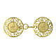 Cope clasps of 2025 Jubilee, gold plated 925 silver filigree, simple logo s1