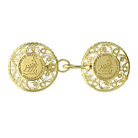Jubilee 2025 golden cope clasp with neutral silver logo