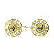 Cope clasps of 2025 Jubilee, gold plated 925 silver filigree, enamelled logo s1