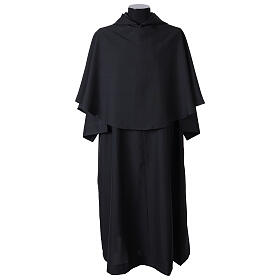 Cogulla franciscano con capa negra poliéster
