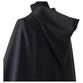Cogulla franciscano con capa negra poliéster