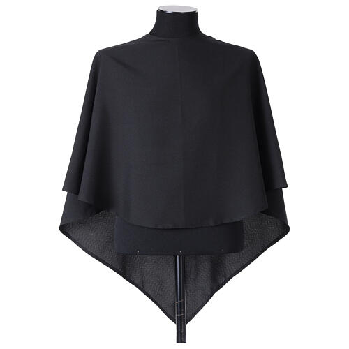 Habit franciscain avec pèlerine noire en polyester 5