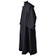 Saio francescano con mantella nera poliestere s6