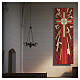 Slabbinck Banner with red cross and geometric patterns, 300x100 cm s2