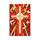 Slabbinck Banner with red cross and geometric patterns, 300x100 cm s3