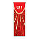 Set banner Slabbinck rosso Alfa, Omega e Spirito Santo 300x100 cm s2