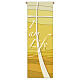 Banderole Slabbinck jaune inscription « Je suis la vie » EN 300x100 cm s1