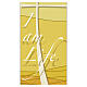 Banderole Slabbinck jaune inscription « Je suis la vie » EN 300x100 cm s2