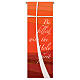 Banner Slabbinck rosso scritta ''Be filled with the Holy Spirit'' 300x100 cm s1