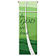 Faixa Slabbinck verde com a frase "Em Deus confiamos" EN 300x100 cm s1