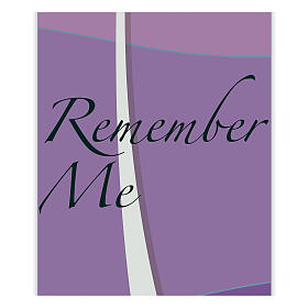 Banner Slabbinck viola scritta ''Remember Me'' 300x100 cm