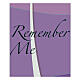 Slabbinck Purple Banner with ''Remember Me'' Inscription, 300x100 cm s2