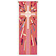 Banner Slabbinck croce rosa motivi geometrici 300x100 cm s1