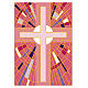 Banner Slabbinck croce rosa motivi geometrici 300x100 cm s2
