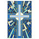Banner Slabbinck croce blu motivi geometrici 300x100 cm s2