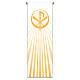 Slabbinck banner set, Lamb and Chi-Rho, white and yellow rays, 120x40 in s2