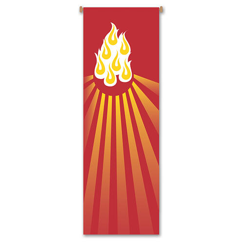 Set banner Slabbinck rosso colomba spirito santo e sette doni 300x100 cm 2