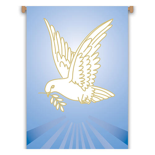 Banner Slabbinck blu colomba della pace 300x100 cm 2