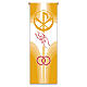 Banner Slabbinck giallo sacramenti del matrimonio e fedi nuziali 300x100 cm s1