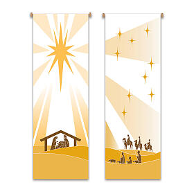 Set banner Slabbinck Natività, pastori e Re Magi 300x100 cm