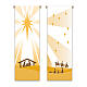 Conjunto de estandartes Slabbinck Natividade, Pastores e Reis Magos 300x100 cm s1