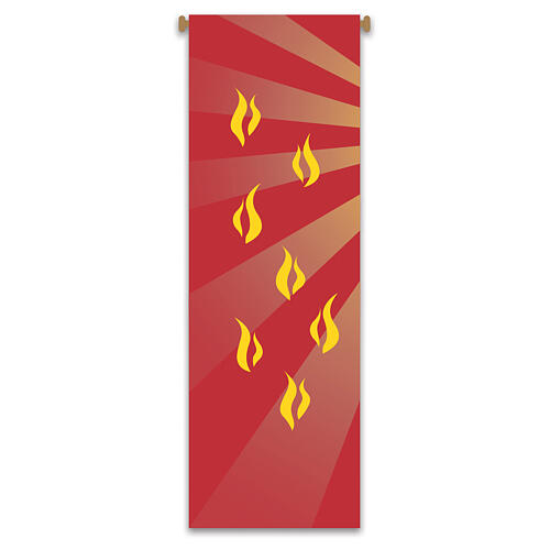 Slabbinck Red Banner Set Pentecost and Holy Spirit 300x100 cm 2