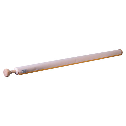 Slabbinck green banner with Eucharistic symbols: chalice, host, and grapes, 120x40 in 3