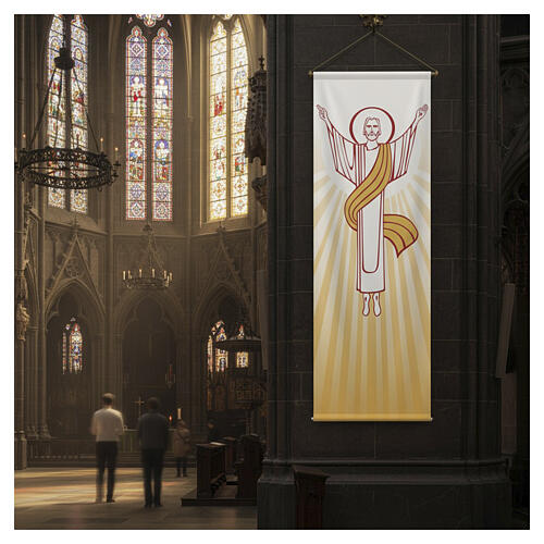 Estandarte Slabbinck amarillo resurrección 300x100 cm 2