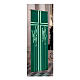 Banner Slabbinck verde croce e spighe di grano 300x100 cm s1