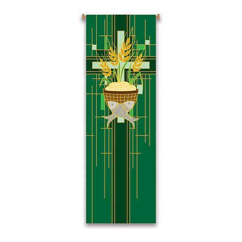 Banner Slabbinck verde pane e pesce 300x100 cm 1