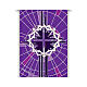 Slabbinck Banner Purple with Crown of Thorns, 300x100 cm s3