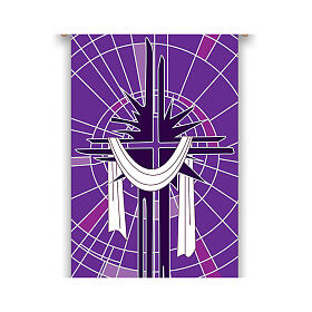 Banner Slabbinck viola Sacra Sindone 300x100 cm