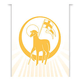 Banner Slabbinck giallo Agnello Pasquale 300x100 cm