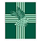Banner Slabbinck verde croce con uva e spighe di grani 300x100 cm s2