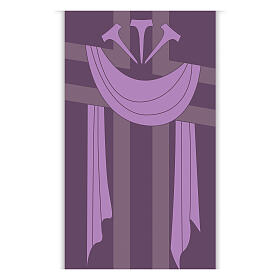 Banner Slabbinck viola croce, sindone e chiodi 300x100 cm
