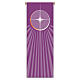 Estandarte Slabbinck roxo estrela de Natal 300x100 cm s1