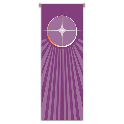 Slabbinck Purple Banner Christmas Star, 300x100 cm 1