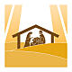 Slabbinck yellow Nativity Scene banner, 120x40 in s2