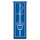 Banner Slabbinck blu croce e corona Mariana 300x100 cm s1