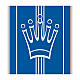 Banner Slabbinck blu croce e corona Mariana 300x100 cm s3