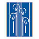 Banner Slabbinck blu croce e candele dell'Avvento 300x100 cm s2